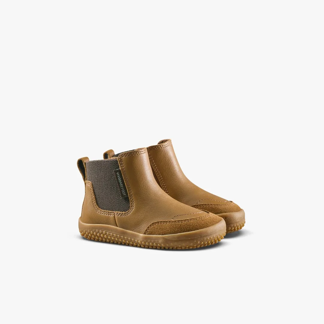 Ботинки Vivobarefoot Gobi Chelsea — для малышей, коричневый, фото 4