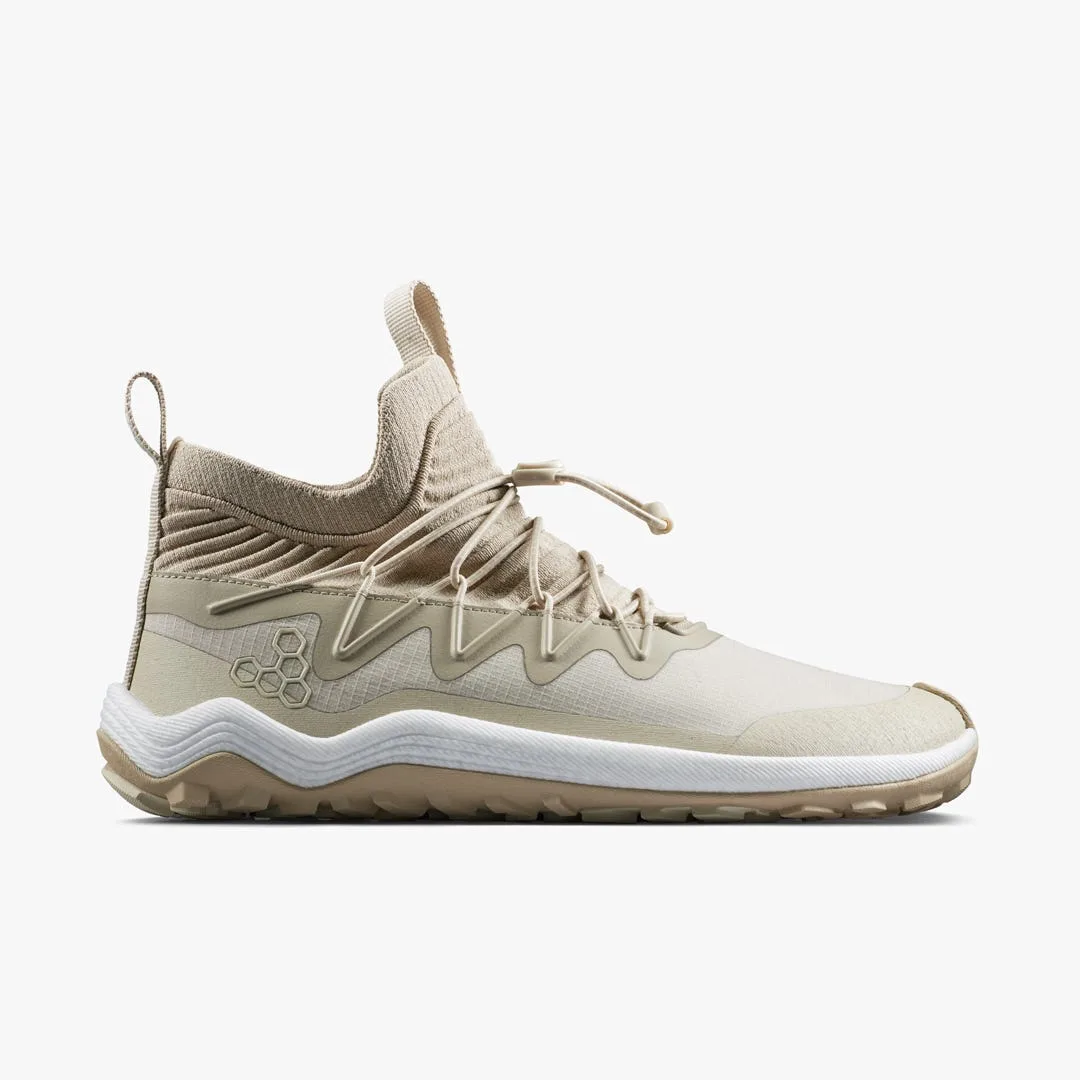 Ботинки Vivobarefoot Primus Trail Flow Mid II — женская модель, бежевый — фото 1 из 7