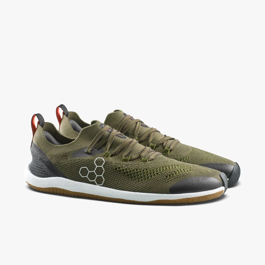 Кроссовки Vivobarefoot Primus Flow Knit — женская модель, тёмно-оливковый, фото 4