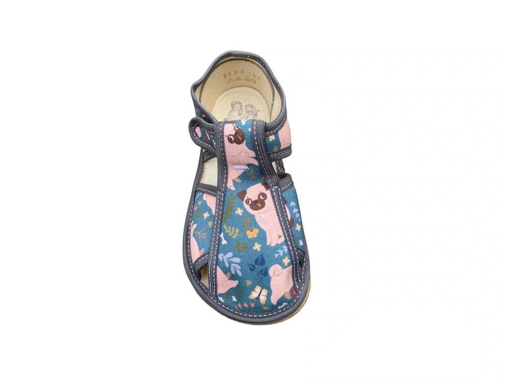 Тапочки Baby Bare Slippers — зелёный, серый (детские), фото 2