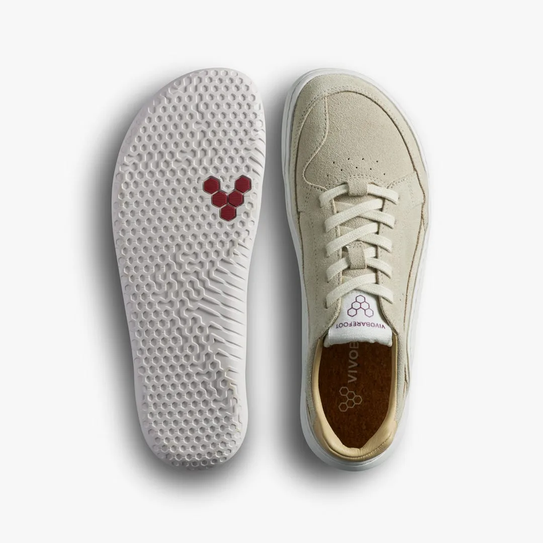 Кроссовки Vivobarefoot Gobi III Sneaker Leather — женская модель, песочный с бордовым, фото 2