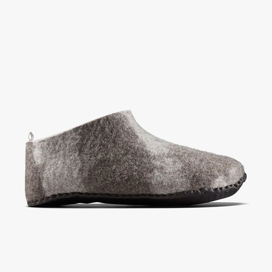 Тапочки Vivobarefoot Mim Felt Slipper II — унисекс, серо-бежевый