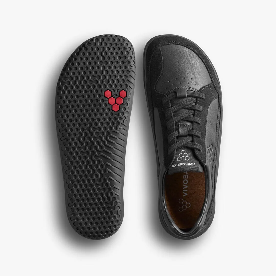 Кроссовки Vivobarefoot Gobi III Sneaker Leather — мужская модель, полностью чёрный, фото 2