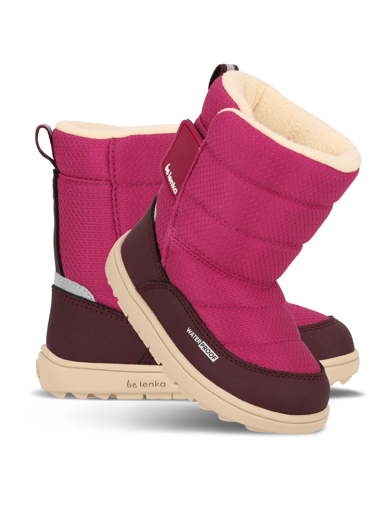 Детские босоногие ботинки Be Lenka Ailo Preschool - ягодный, фото 3