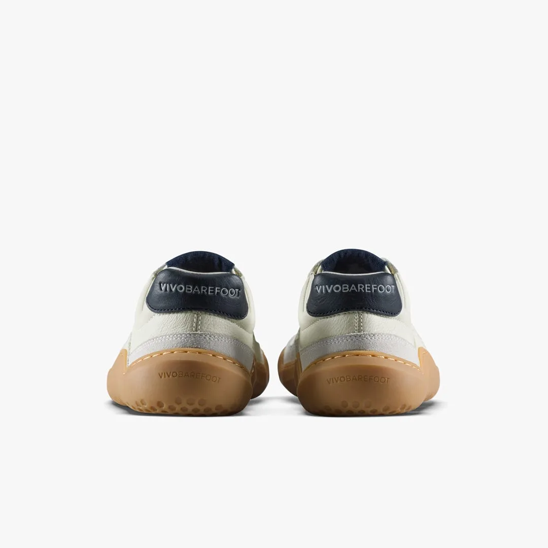 Кроссовки Vivobarefoot Gobi III Sneaker Leather — женская модель, светло-бежевый с морским синим, фото 5